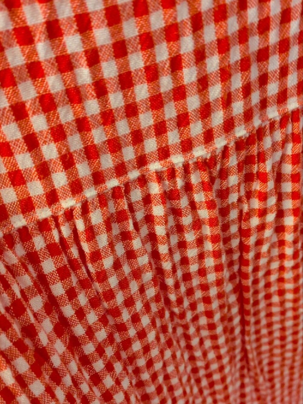 Jane & Delancy Red Gingham V-Neck Top - Picture 5 of 5